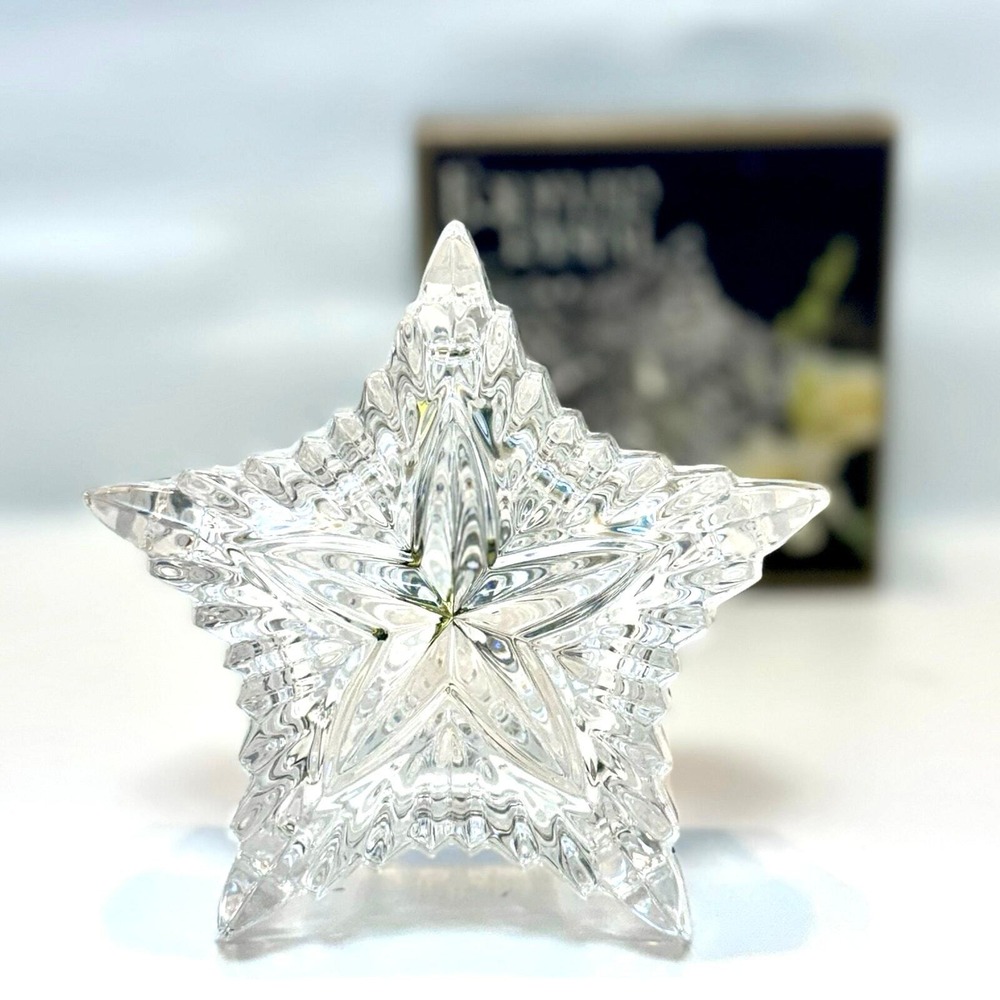Forever Crystal 24% Lead Cut Crystal‎ Star Shaped Trinket Box Open Box